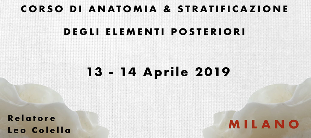 Corso di anatomia e stratificazione degli elementi posteriori - Milano - 13-14 Aprile 2019